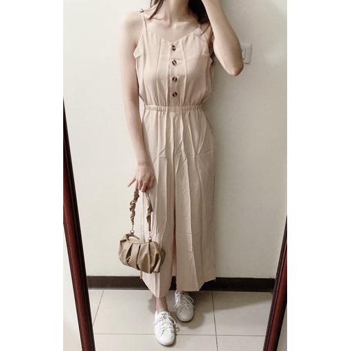 預購🌟免運🌟高腰排釦吊帶連身長褲 A0778 #Kayla.girl #少女愷拉 #實穿-細節圖2