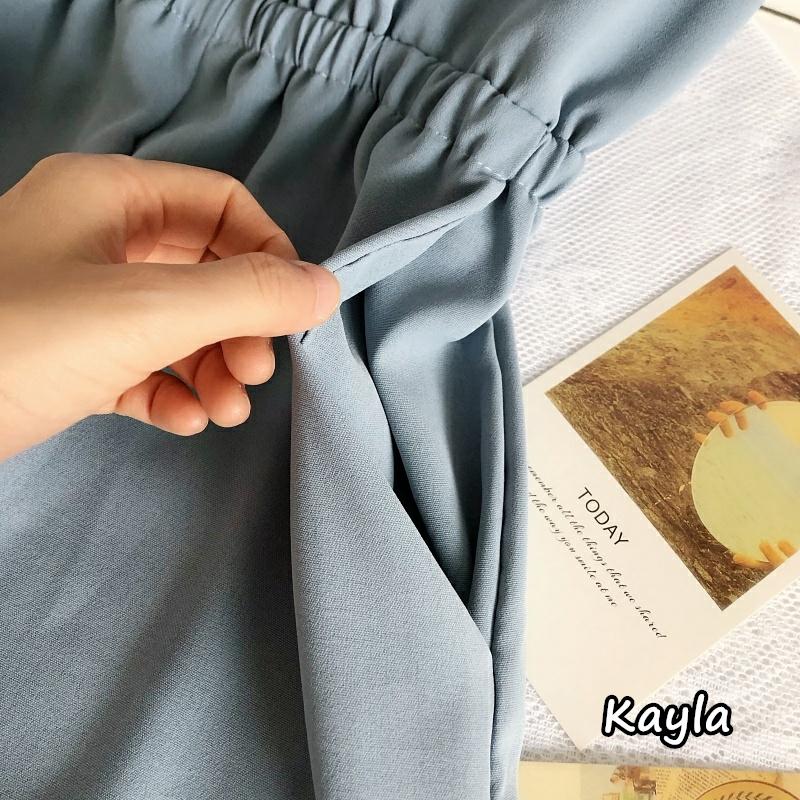 預購🌟免運🌟高腰排釦吊帶連身長褲 A0778 #Kayla.girl #少女愷拉 #實穿-細節圖7