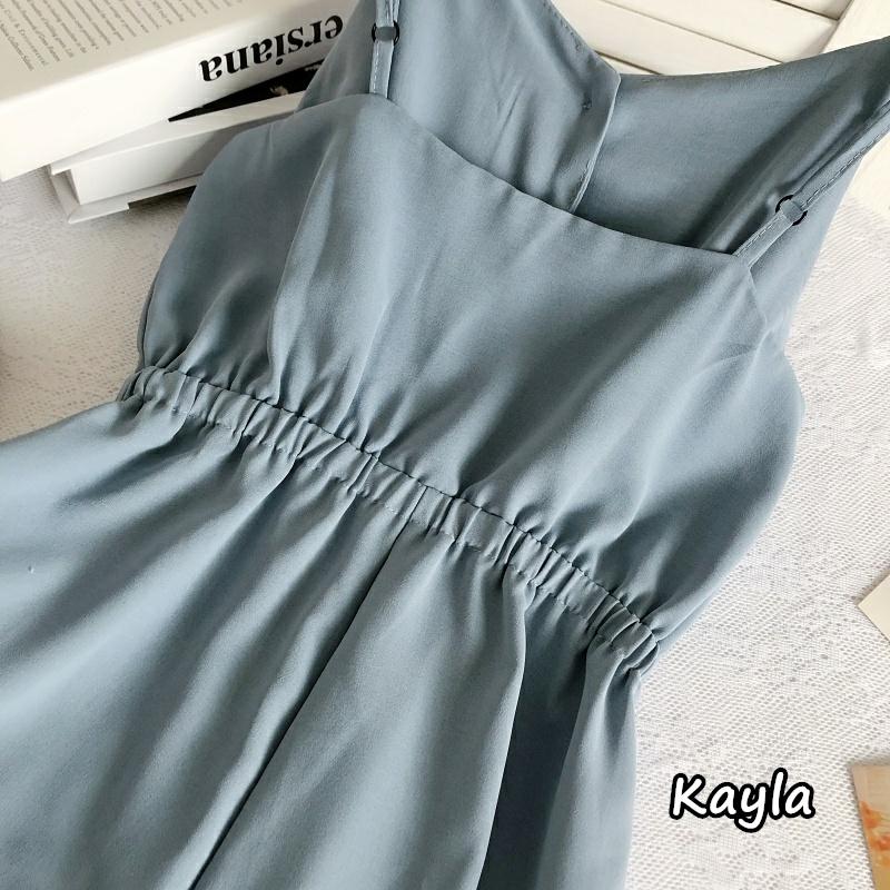 預購🌟免運🌟高腰排釦吊帶連身長褲 A0778 #Kayla.girl #少女愷拉 #實穿-細節圖8