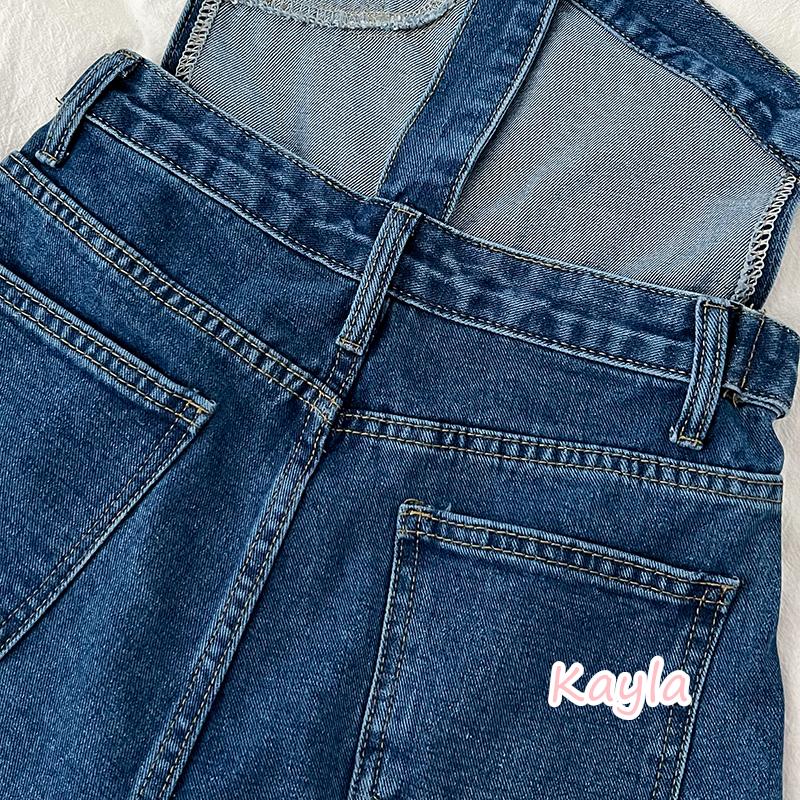 現貨+預購🌟免運🌟 個性顯瘦單肩吊帶牛仔短褲 A1007 #Kayla.girl #少女愷拉-細節圖9