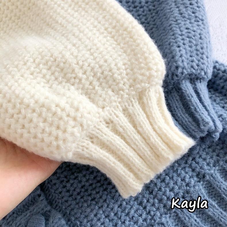 預購🌟免運🌟 慵懶風長袖針織開衫毛衣外套 A0878 #Kayla.girl #少女愷拉 #實穿-細節圖6