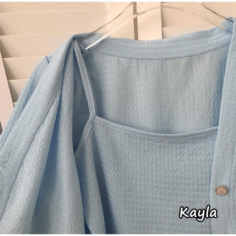 預購🌟免運🌟 氣質小可愛+襯衫外套SET組 A0733 #Kayla.girl #少女愷拉 #實穿-細節圖6