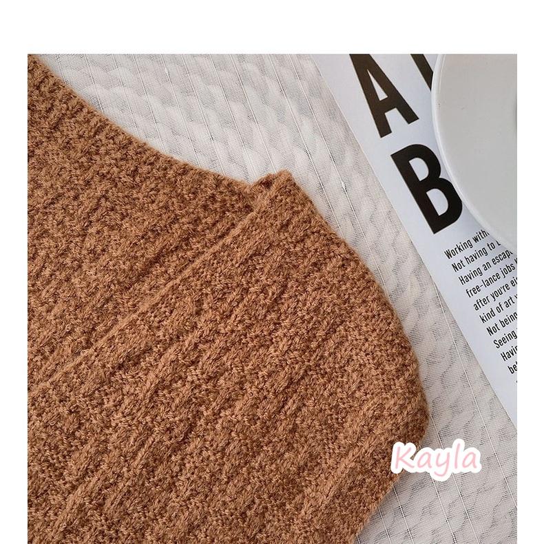 現貨⚡免運⚡速寄🚛 復古V領麻花針織罩衫背心 A0923 #Kayla.girl #少女愷拉-細節圖6