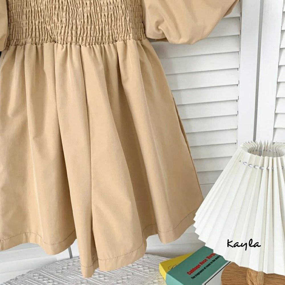 預購🌟免運🌟 一字領泡泡袖連身短褲 A0122 #Kayla.girl #少女愷拉-細節圖7