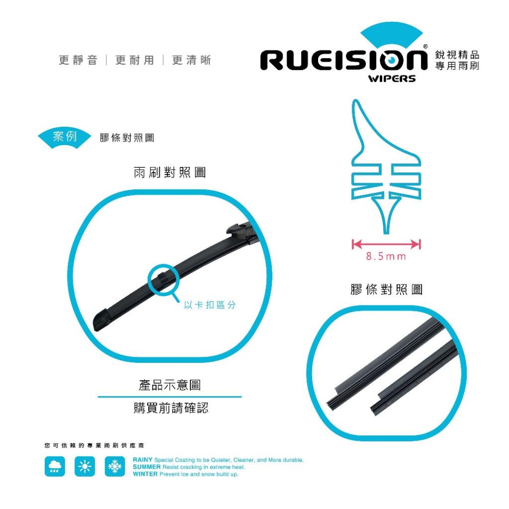 現貨【撥水矽膠】實體店面 協助安裝 AUDI Q3 8UB F3 雨刷 膠條 (2011~) Q3雨刷 Q3膠條 銳視-細節圖4