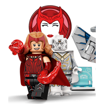 [樂高小天地]LEGO 71031 Minifigures 漫威人偶包 兩隻一組 緋紅女巫 美國隊長 洛基 星爵-規格圖2