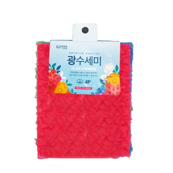 【卡娃依企業行】進口零食專賣店~韓國三層交織立體菜瓜布(4片入)-細節圖5