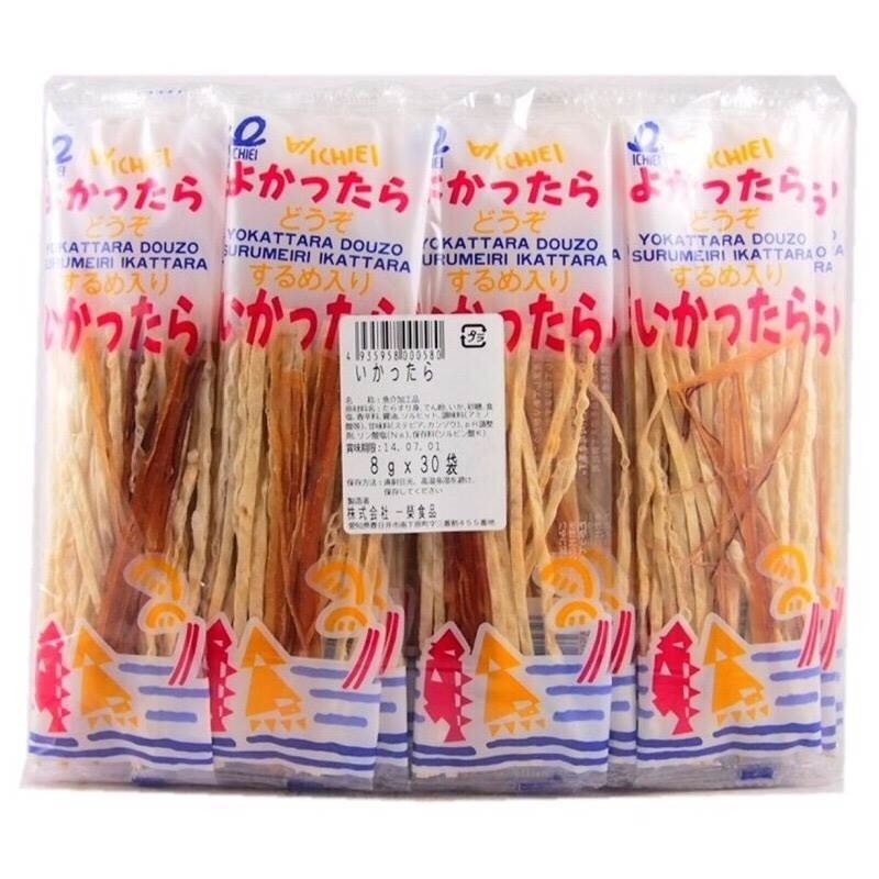 【卡娃依企業行】進口零食專賣店~現貨~日本原裝進口 家庭號鱈魚香絲30入(品牌:一榮ICHIEI&SANTA隨機出)-細節圖6