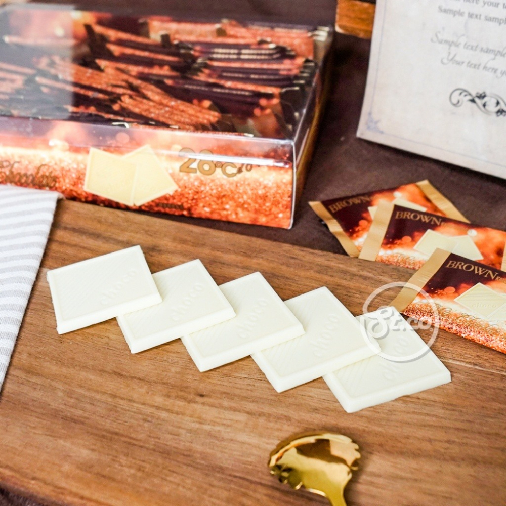 【卡娃依企業行】進口零食百貨專賣店~爆賣商品!! 布朗白色風暴 白巧克力片-細節圖2