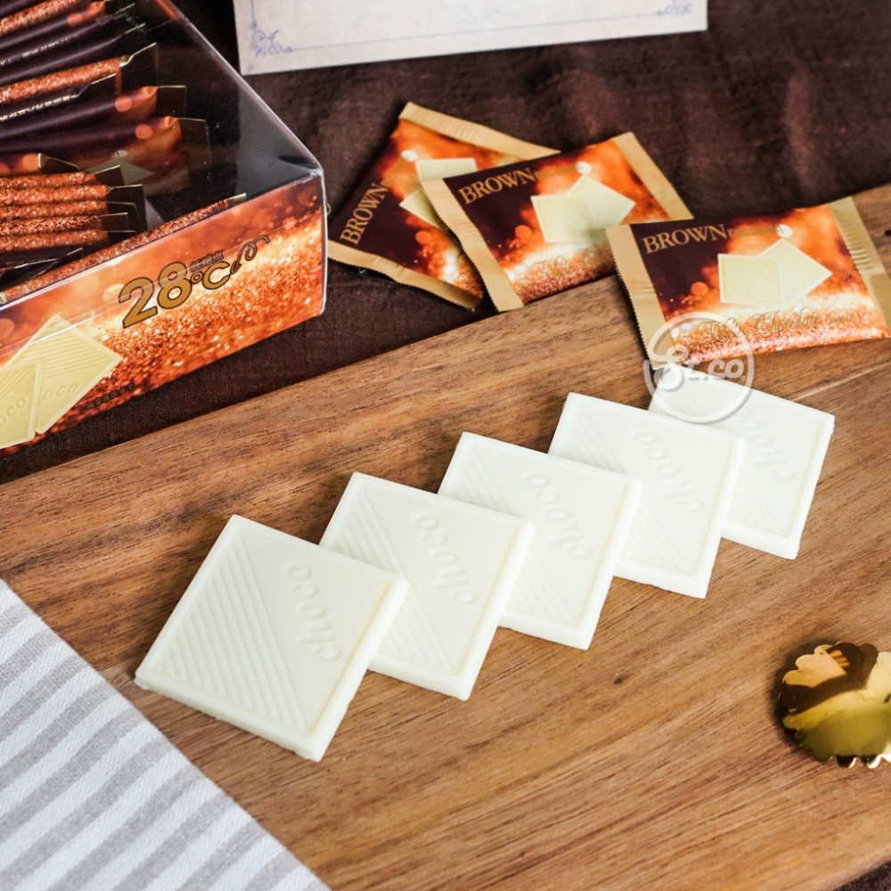 【卡娃依企業行】進口零食百貨專賣店~爆賣商品!! 布朗白色風暴 白巧克力片-細節圖3