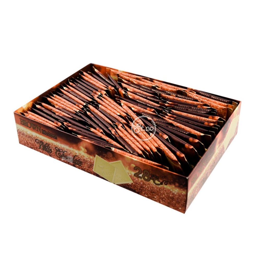 【卡娃依企業行】進口零食百貨專賣店~爆賣商品!! 布朗白色風暴 白巧克力片-細節圖5