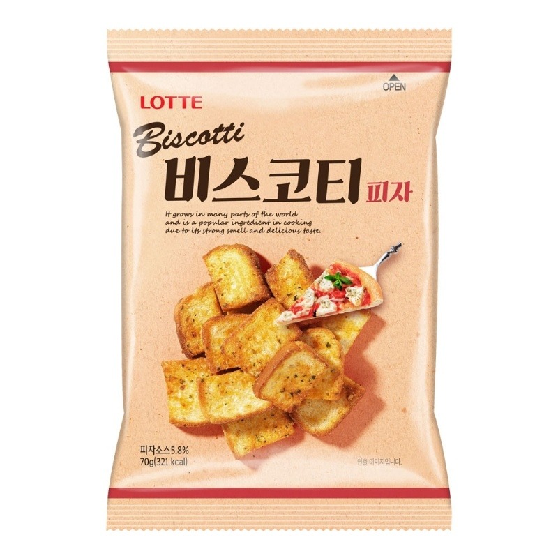 【卡娃依企業行】進口零食專賣店~韓國 樂天LOTTE 法式麵包餅乾-大蒜/ 披薩 /洋蔥-細節圖4