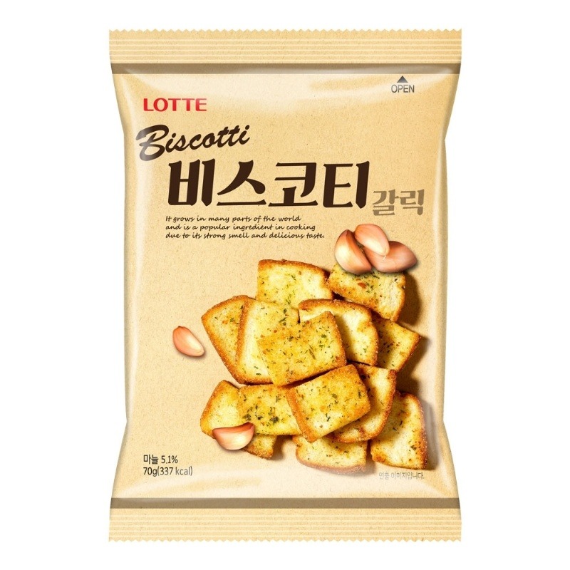 【卡娃依企業行】進口零食專賣店~韓國 樂天LOTTE 法式麵包餅乾-大蒜/ 披薩 /洋蔥-規格圖6