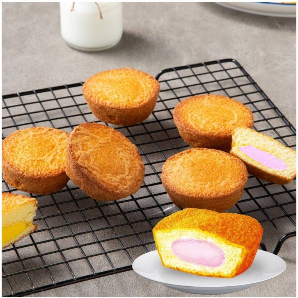 【卡娃依企業行】進口零食百貨專賣店~LOTTE 樂天 Custard 蛋黃派草莓 10包220g-細節圖2