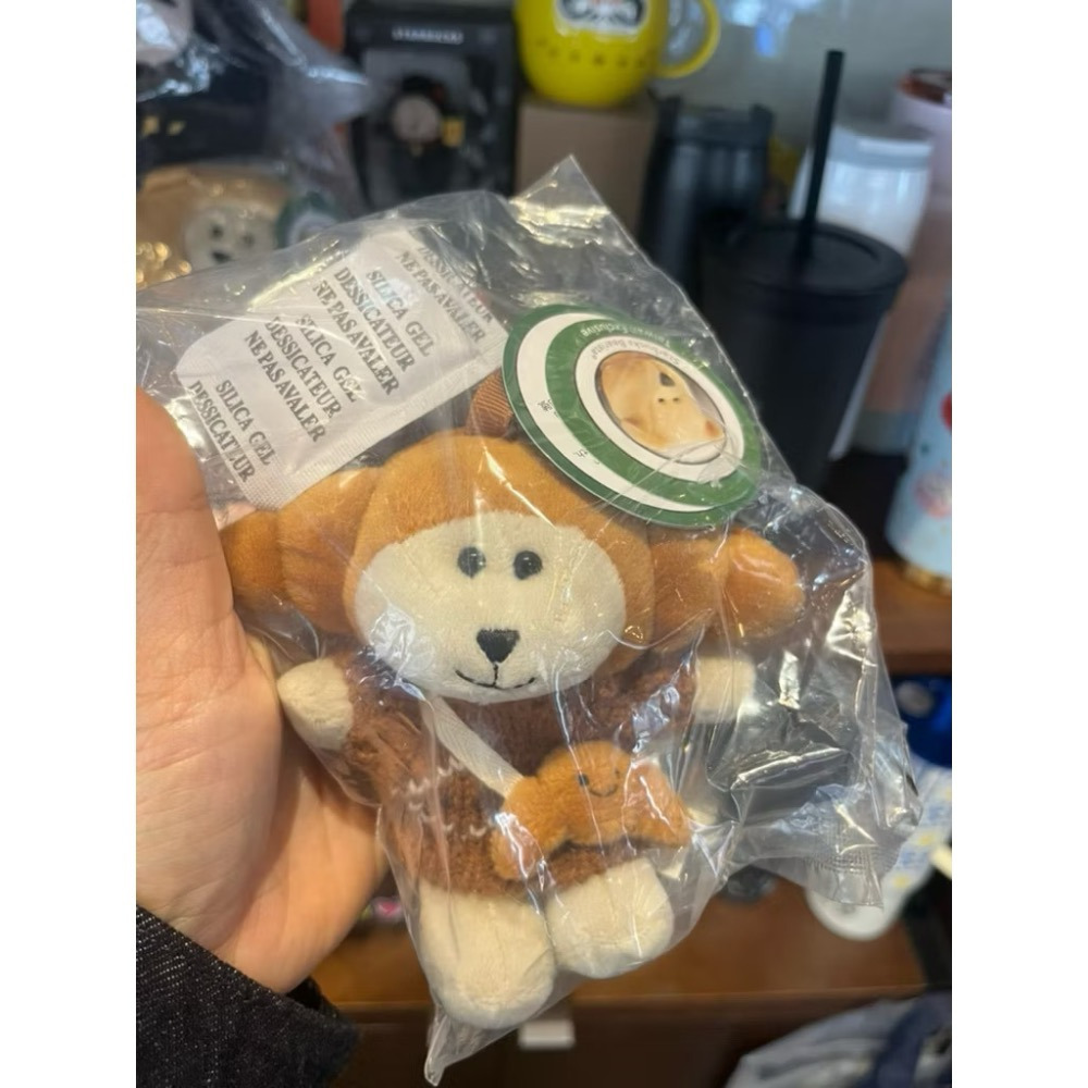 星巴克 Starbucks Jellycat 可頌熊寶寶掛飾 鑰匙圈-細節圖2