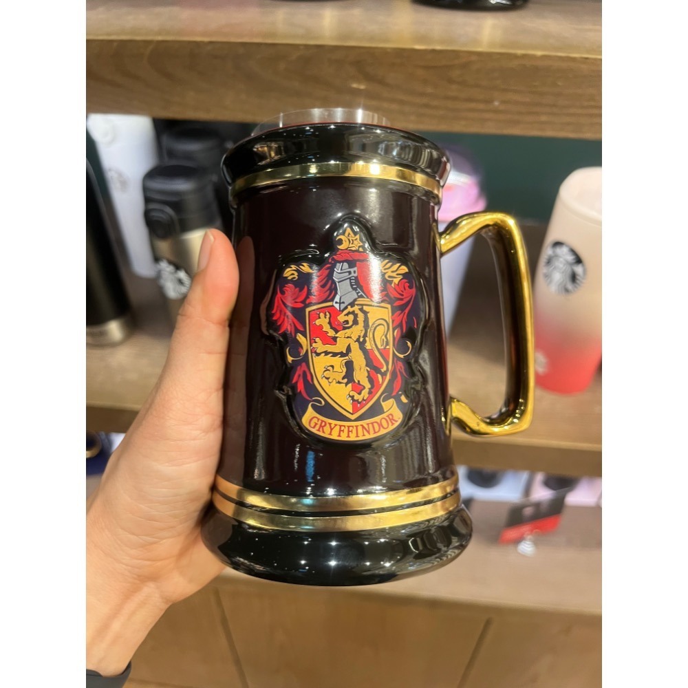 星巴克 Starbucks HP Harry Potter 魔法學院馬克杯 變色杯 溫變杯 葛萊芬多馬克杯-細節圖3