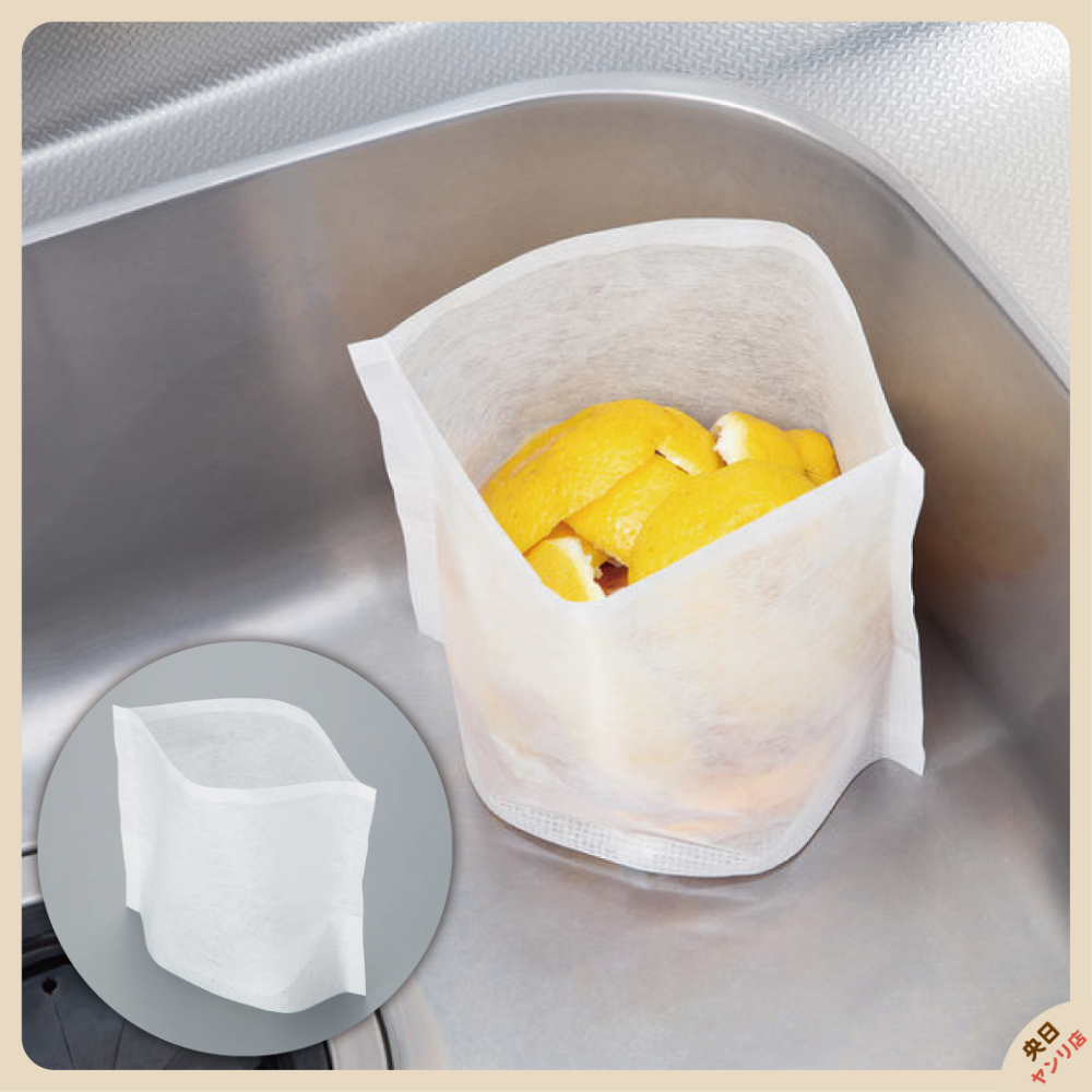 日本製 KUREHA 自立式瀝水袋 瀝水袋 廚餘袋 過濾袋 垃圾袋 15枚入-細節圖4