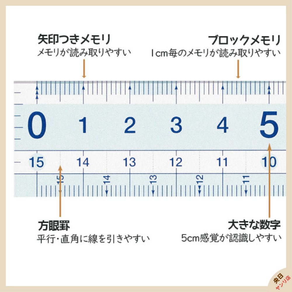 日本製 Raymay 藤井 止滑零距離 15cm 直尺 APJ93-細節圖3