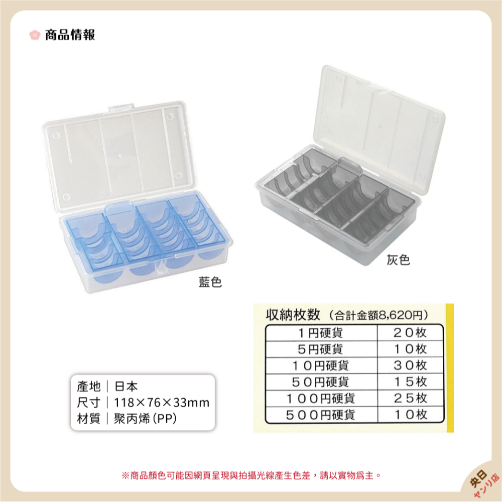 ✨新品·現貨·免運✨日本製 IZUMI 日幣收納盒 硬幣收納盒 銅板收納盒 零錢盒 日本出國小物 旅遊好夥伴-細節圖2