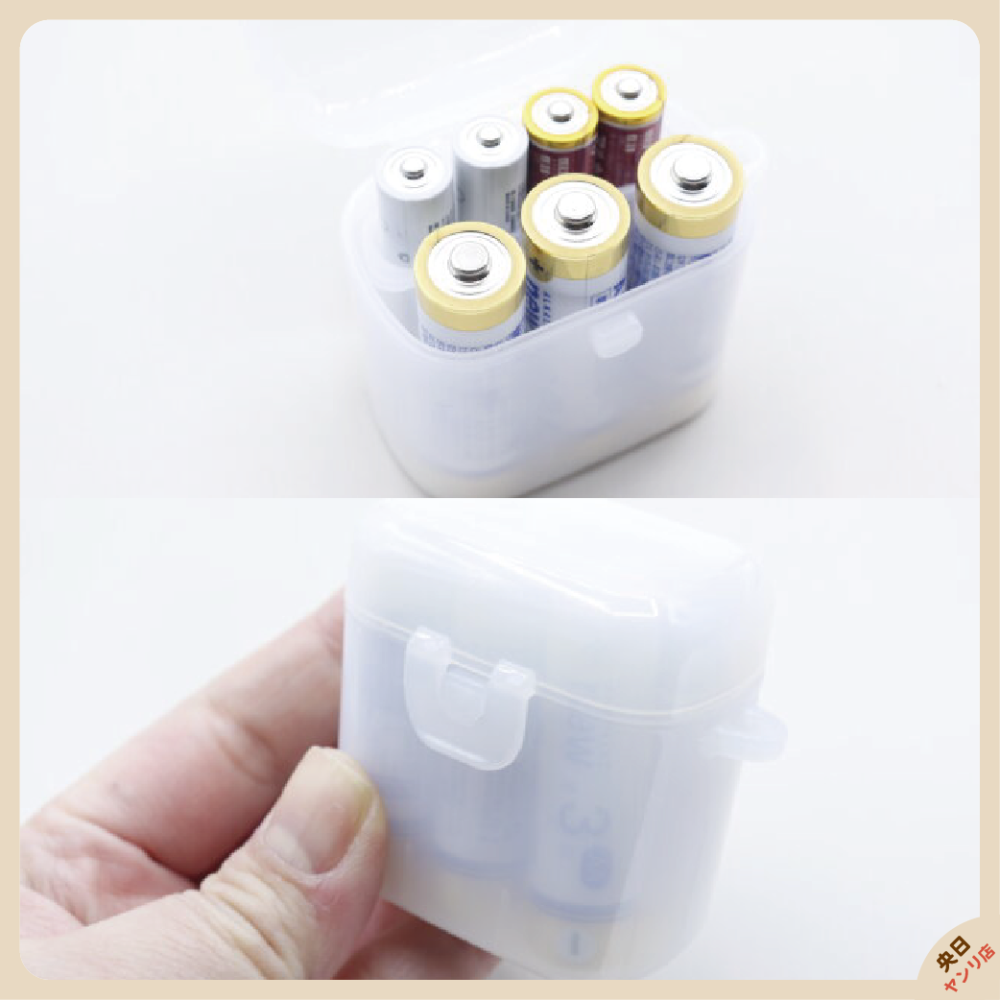 日本 SURUGA 電池收納盒 四號電池 三號電池 AA AAA 電池 收納 PP收納盒-細節圖3