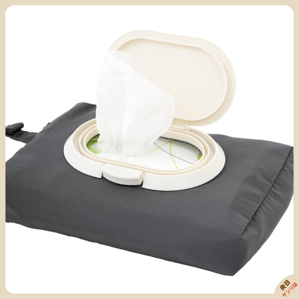 日本 3COINS 濕紙巾袋 濕紙巾收納 濕紙巾 濕紙巾外出袋 濕紙巾外出包 便攜式 外出包 推車濕紙巾-細節圖7