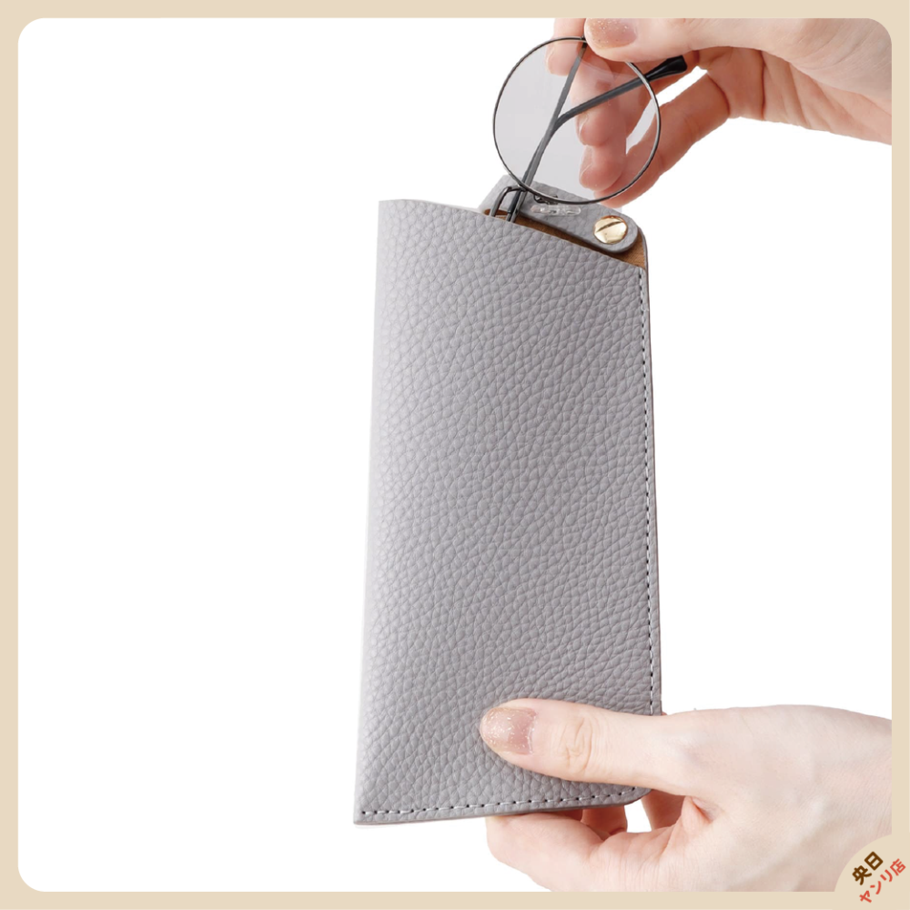 日本 3COINS 眼鏡盒 眼鏡收納 折疊式眼鏡盒-細節圖4
