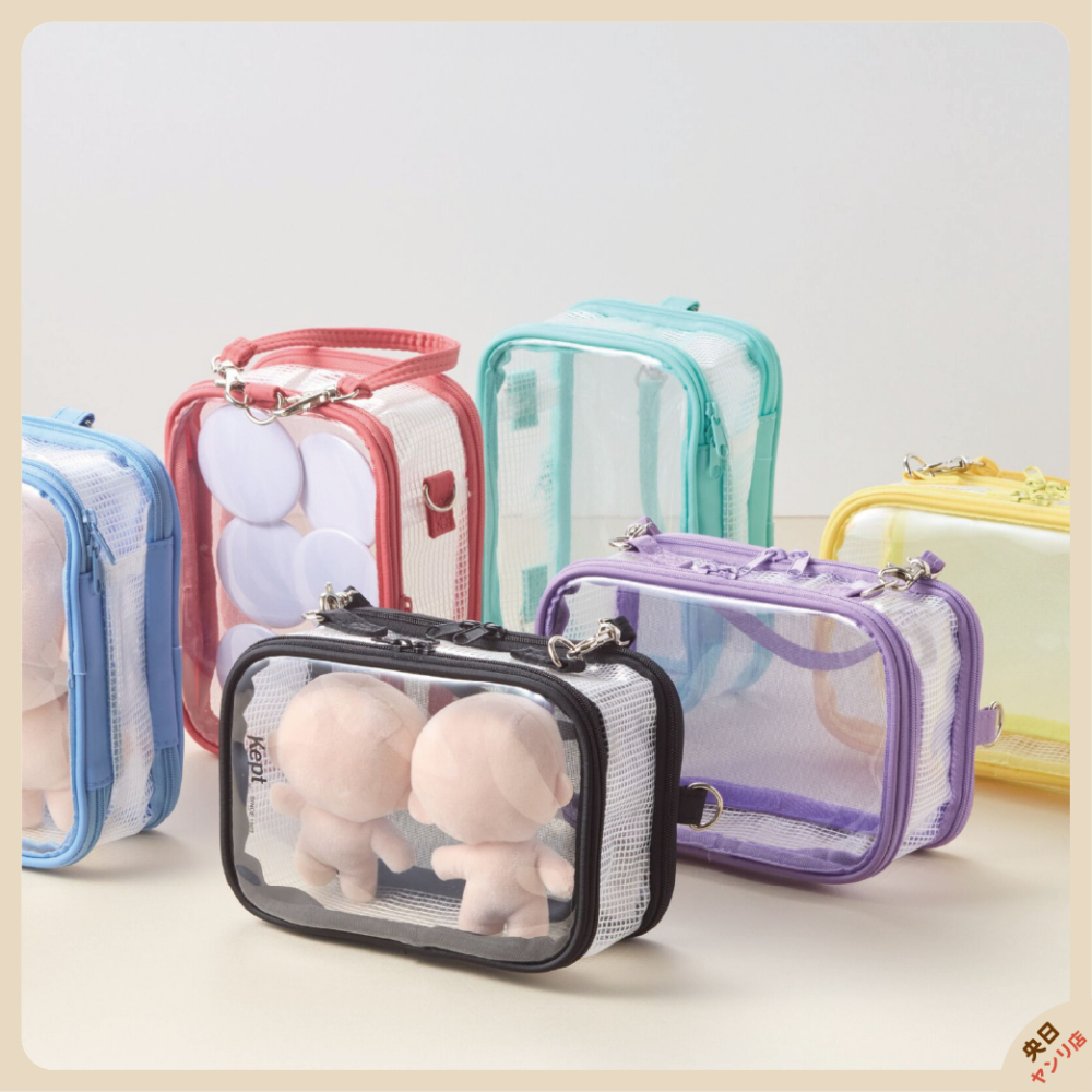 【新品】日本 Raymay 藤井 Kept 立牌包 娃包 立牌收納 玩偶收納 壓克力立牌包 收納包 透明收納包-細節圖3