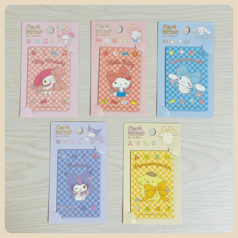 日本 大創 DAISO 隨身卡片鏡 隨身鏡 卡片鏡 口袋鏡 鏡子 三麗鷗 Sanrio-細節圖3