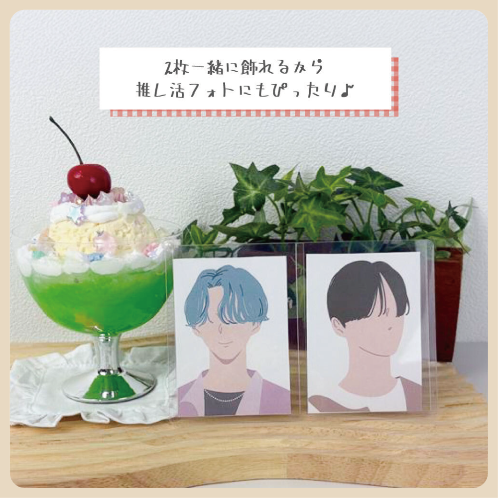 日本 hapila 卡套 硬式卡套 雙卡 明信片 小卡 硬卡套 硬卡 推活-細節圖5