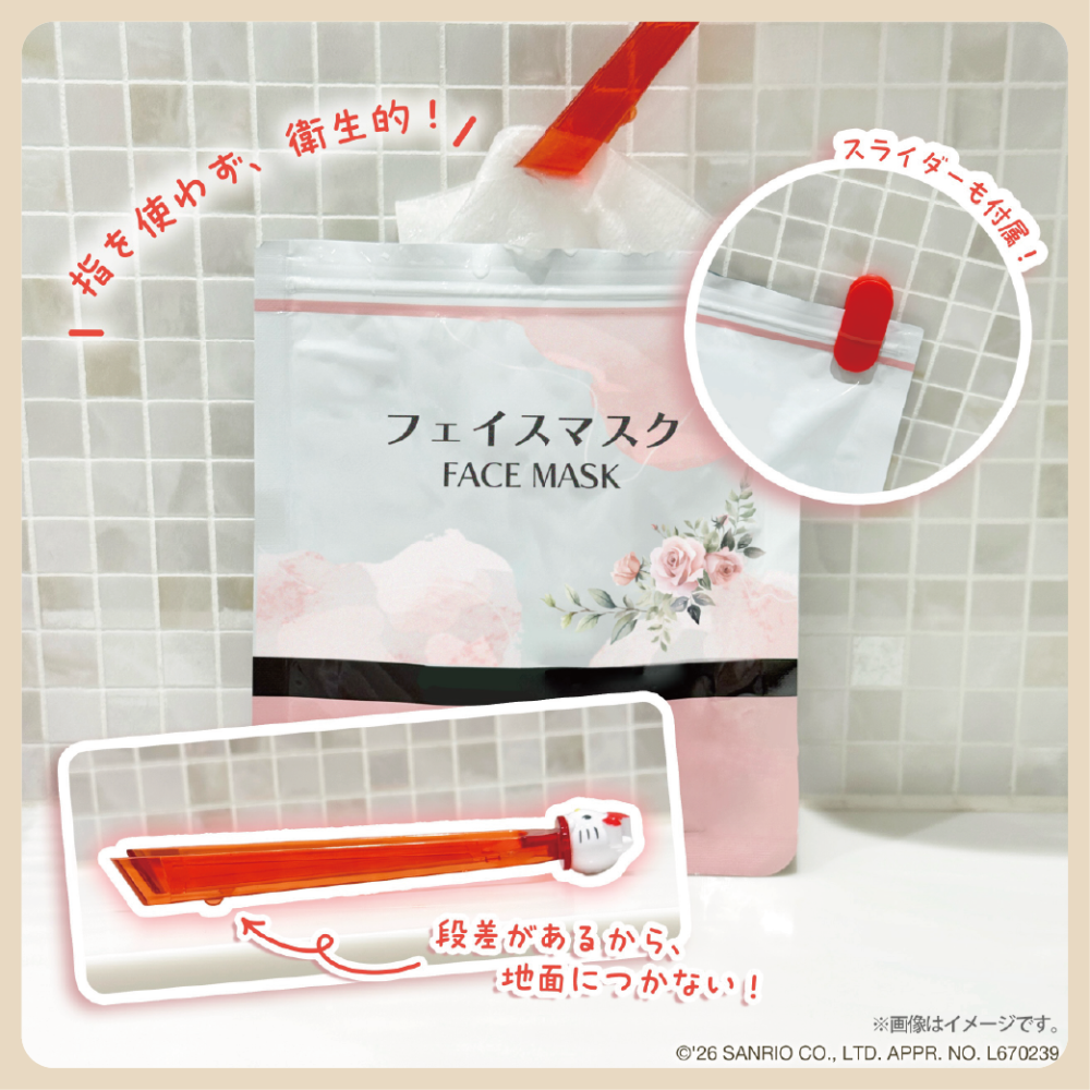 日本 DAISO 大創 三麗鷗 SANRIO 凱蒂貓 Kitty 保養工具 挖勺 刮勺 面膜夾 刮刀-細節圖3