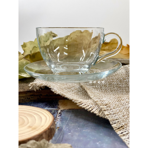 💈好樣的啦白米范💈 經典咖啡杯盤組 現貨 / 玻璃咖啡杯組 咖啡杯碟 花茶杯盤 透明馬克杯盤 下午茶杯盤 玻璃器皿