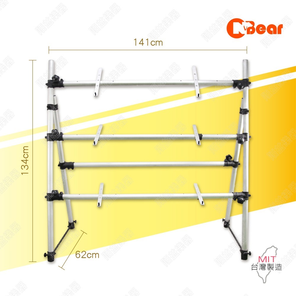 電子琴架 三層電子琴架 電鋼琴支架 鍵盤合成器 通用鍵盤支架 DJ盤架 耐重電子琴架 琴架 三層A型電子琴架 K-709-細節圖2