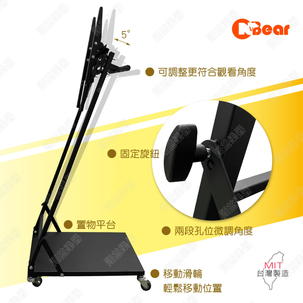 電視移動架 電視立架 廣告機架 移動式液電視立架 移動式電視立架 落地架 看板架 落地式電視架 LCD-12-7B-1-細節圖6