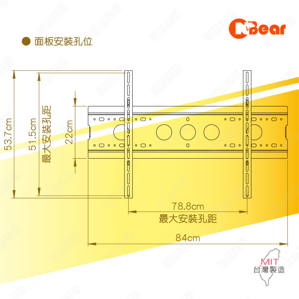 電視架 天吊式電視架 大型液晶電視壁掛架 大型電視懸吊架 天吊式液晶電視壁掛架 LCD-7-2HP+LCD-9-6B-細節圖3