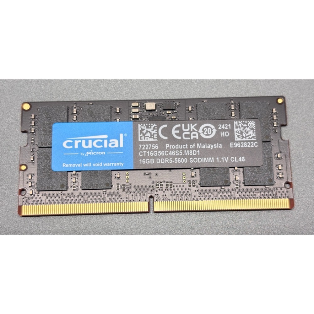 Micron 美光 Crucial NB DDR5-5600 16G 筆記型記憶體-規格圖1