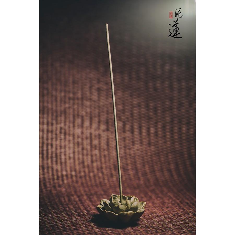 瑪尼沉香館。原礦土 手作 泥蓮 香立 香插 (新品上市特價優惠)-細節圖2
