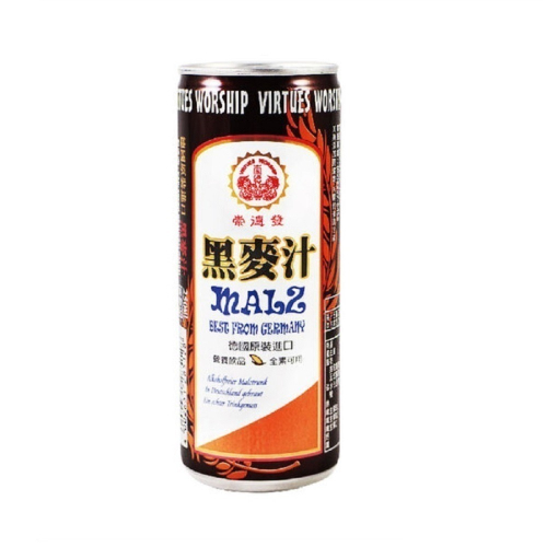 (免運惜福品)【崇德發】黑麥汁易開罐250mlx15罐（散裝）(限重不可搭其他商品)