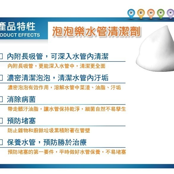 【HAPPY HOUSE】 活氧酵素泡泡水管清潔劑300ml-細節圖3