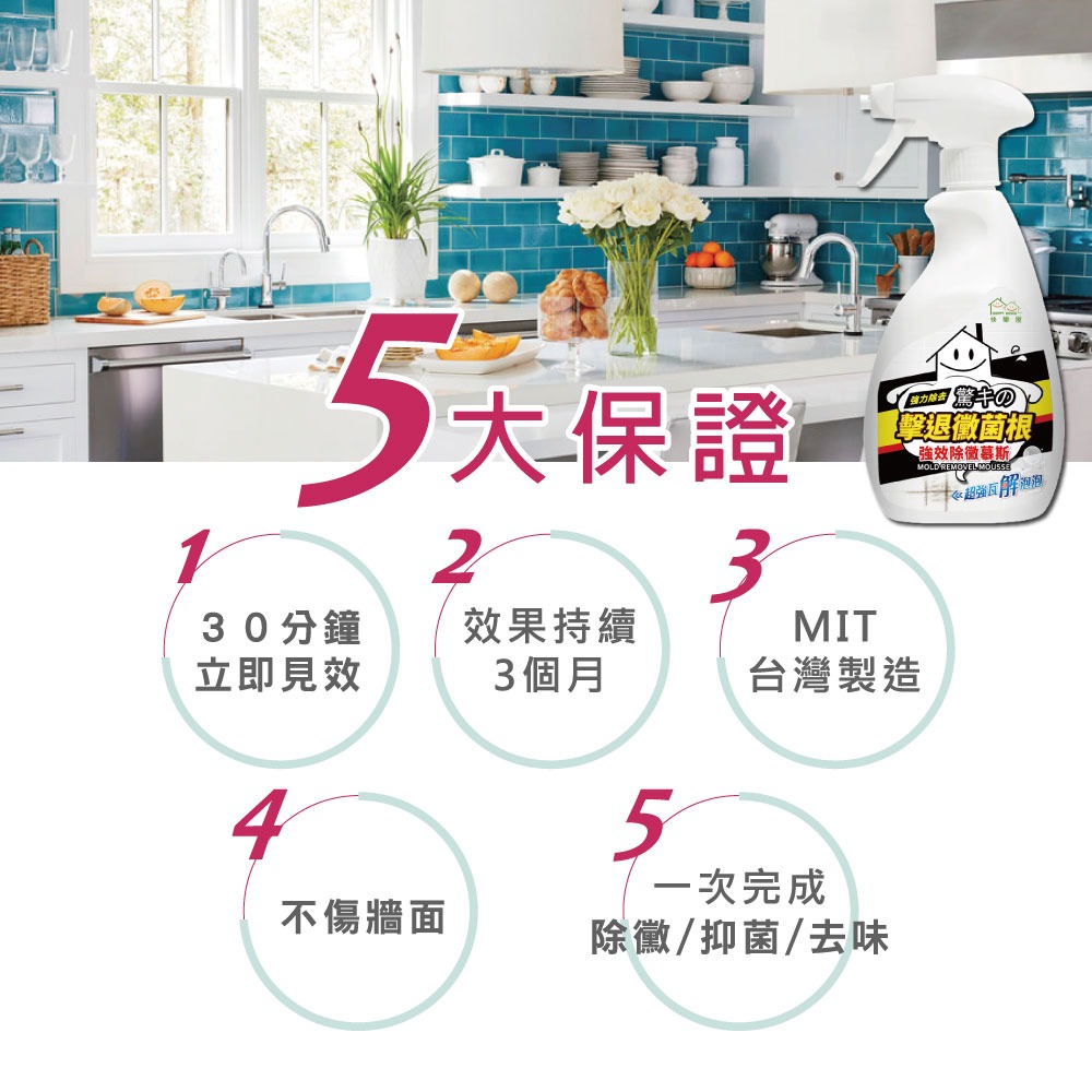 【HAPPY HOUSE快樂屋】 強效除黴慕斯400ML-細節圖2
