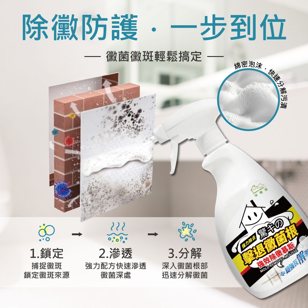 【HAPPY HOUSE快樂屋】 強效除黴慕斯400ML-細節圖7