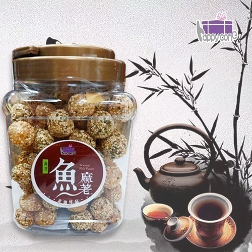 HappyCome｜魚麻荖~海苔芝麻220g/罐+花生丁香70g/袋-細節圖2