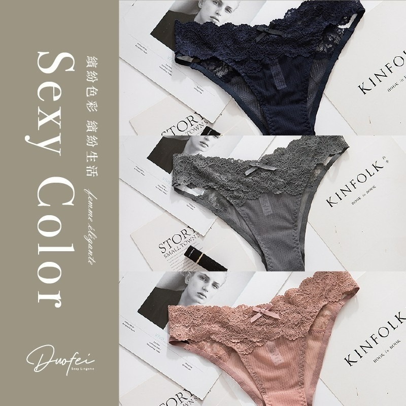 午夜衣櫥🌹現貨🔥丁字褲 蕾絲內褲 網紗內褲 歐美內褲 半包臀內褲 性感內褲 情趣內褲 內褲 內褲女生 日系內褲-細節圖5