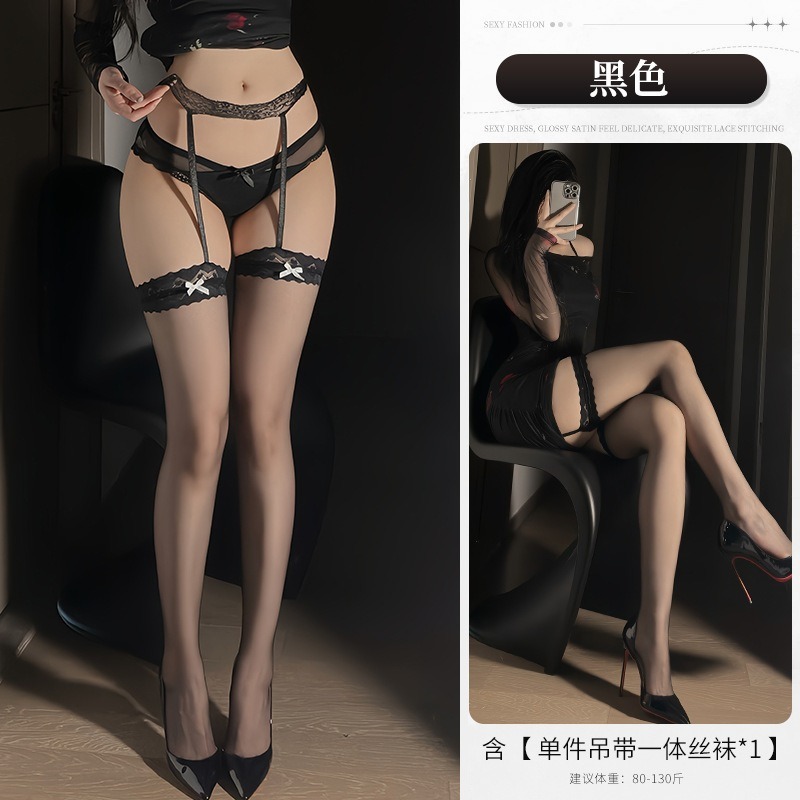 ᴹˢ朵•午夜衣櫥🌹現貨🔥吊帶襪 情趣絲襪 性感絲襪 吊帶絲襪 黑絲 過膝襪 膝上襪 絲襪 大腿襪 透膚絲襪加長絲襪-規格圖9