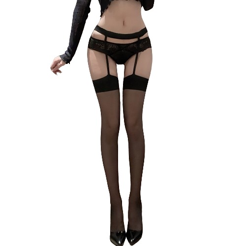 ᴹˢ朵•午夜衣櫥🌹現貨🔥吊帶襪 情趣絲襪 性感絲襪 吊帶絲襪 黑絲 過膝襪 膝上襪 絲襪 大腿襪 透膚絲襪加長絲襪-細節圖9