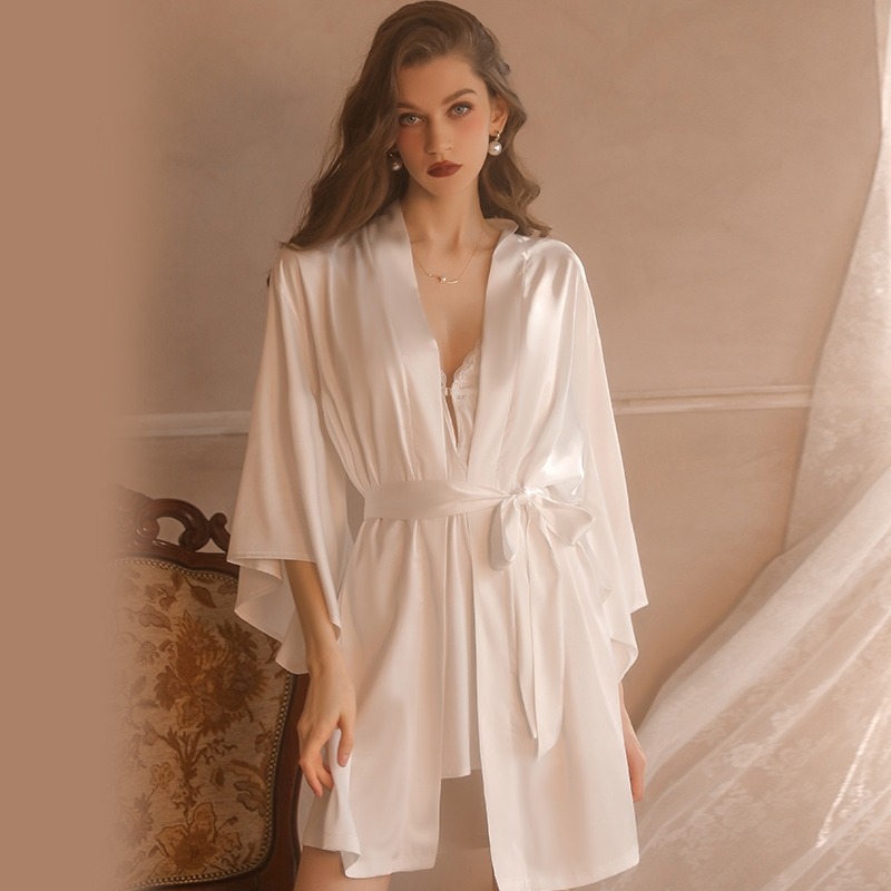 ᴹˢ朵•午夜衣櫥🌹現貨🔥性感睡衣 睡裙 情趣睡衣 睡衣裙 胸墊睡衣 冰絲睡衣 女生睡衣 冰絲睡衣 連身睡衣小胸睡衣-規格圖9