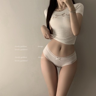 ᴹˢ朵•午夜衣櫥🌹現貨🔥網紗內褲 薄紗內褲 冰絲內褲 中腰內褲 透氣內褲 涼感內褲 運動內褲 超薄內褲 包臀內褲女-細節圖2