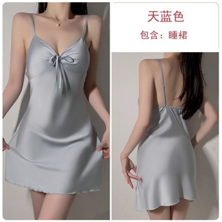 ᴹˢ朵•午夜衣櫥🌹現貨🔥緞面睡衣 睡裙 性感睡衣 法式睡衣 絲質睡衣 吊帶睡衣 睡衣女生 冰絲睡衣 睡衣裙 睡袍居-規格圖8