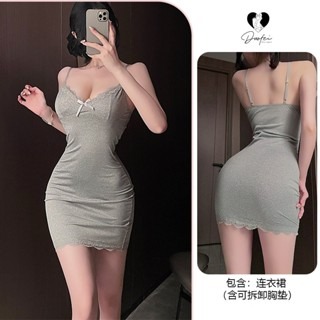 ᴹˢ朵•午夜衣櫥🌹現貨🔥性感睡衣 睡裙 胸墊睡衣 睡衣女生 莫代爾睡衣  睡衣裙 小胸睡衣 睡衣裙性感睡衣睡衣 胸-規格圖9