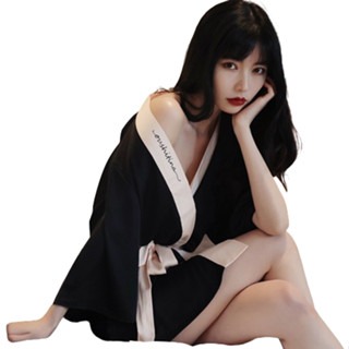 ᴹˢ朵•午夜衣櫥🌹現貨🔥睡袍 冰絲睡袍 性感睡衣 晨袍 居家服 外袍 性感睡袍 法式睡衣 女生睡衣 冰絲睡衣睡裙-細節圖9