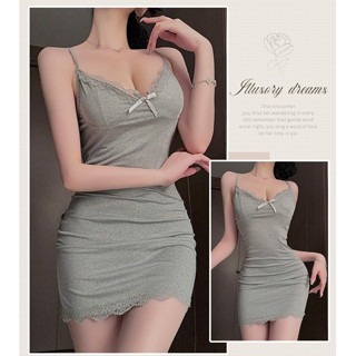 ᴹˢ朵•午夜衣櫥🌹現貨🔥性感睡衣 胸墊睡衣 居家服 睡衣女 睡裙 睡衣裙 棉質睡衣 連身睡衣 吊帶睡衣 無袖睡衣睡-細節圖4